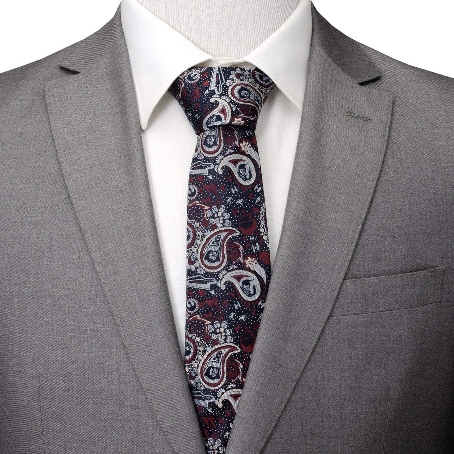Star Wars Darth Vader Navy Multicolored Paisley Tie - Cufflinks.com - Flyclothing LLC