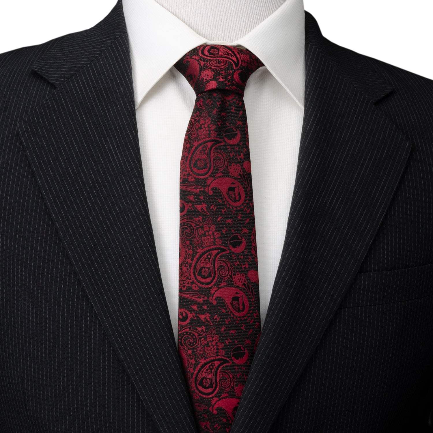 Star Wars Darth Vader Black and Red Paisley Tie - Cufflinks.com - Flyclothing LLC