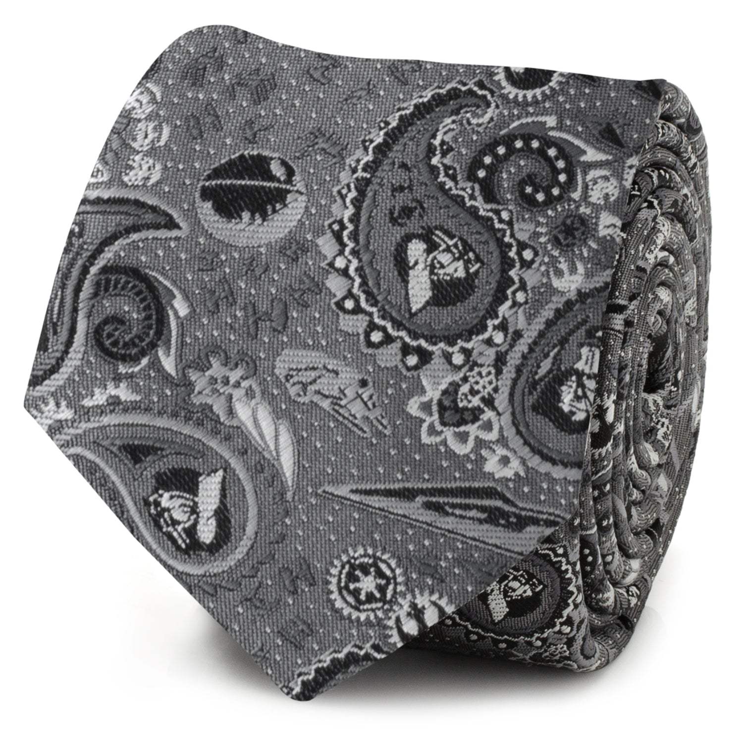 Star Wars Darth Vader Gray Paisley Tie - Cufflinks.com - Flyclothing LLC