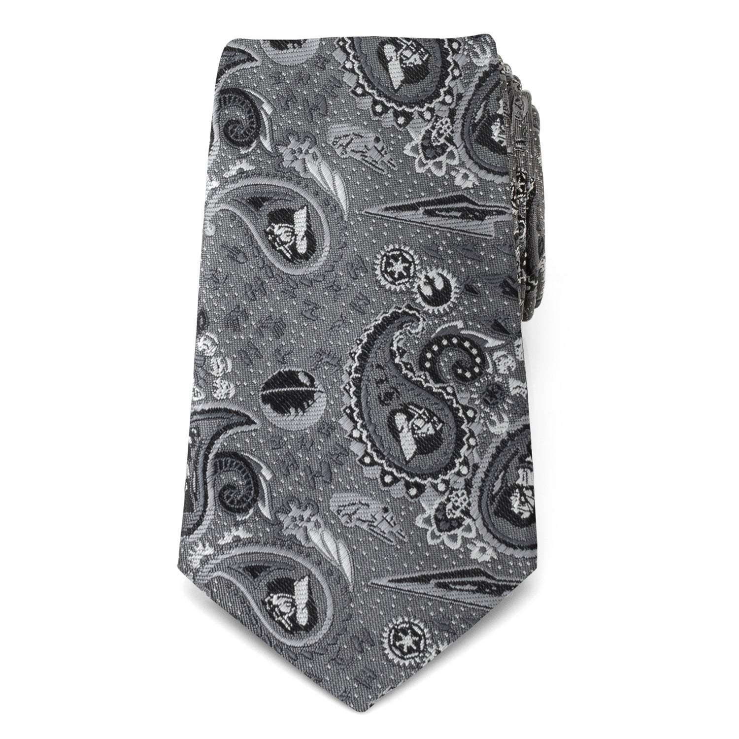 Star Wars Darth Vader Gray Paisley Tie - Cufflinks.com - Flyclothing LLC