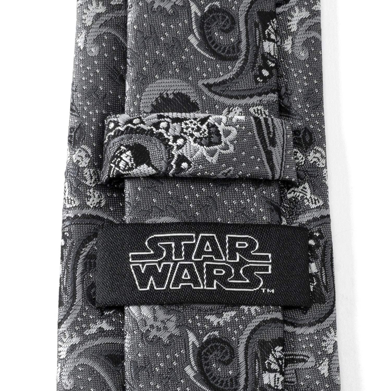 Star Wars Darth Vader Gray Paisley Tie - Cufflinks.com - Flyclothing LLC