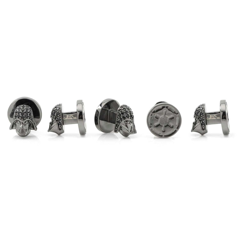 Star Wars Darth Vader Crystal 3D 5-Studs - Cufflinks.com - Flyclothing LLC