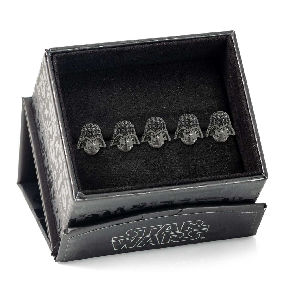 Star Wars Darth Vader Crystal 3D 5-Studs - Cufflinks.com - Flyclothing LLC