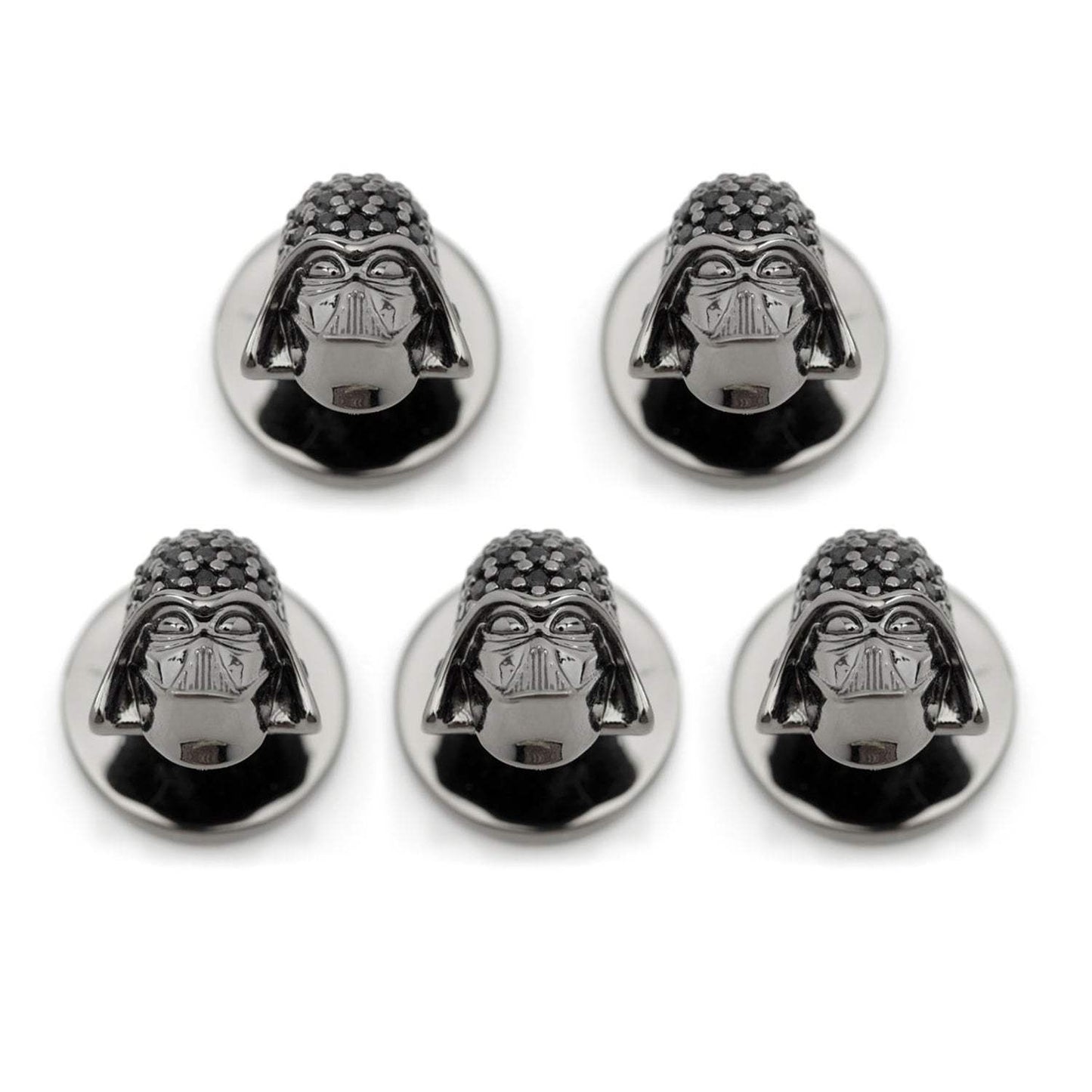 Star Wars Darth Vader Crystal 3D 5-Studs - Cufflinks.com - Flyclothing LLC