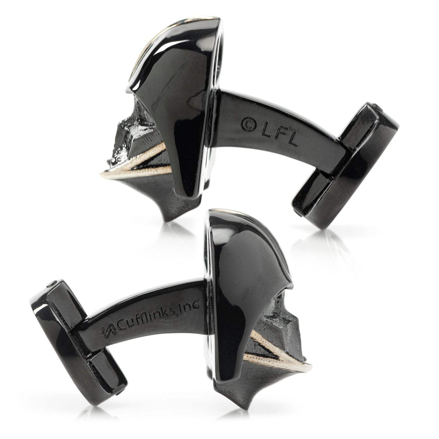 Star Wars Darth Vader Satin Black 3DCufflinks - Cufflinks.com - Flyclothing LLC