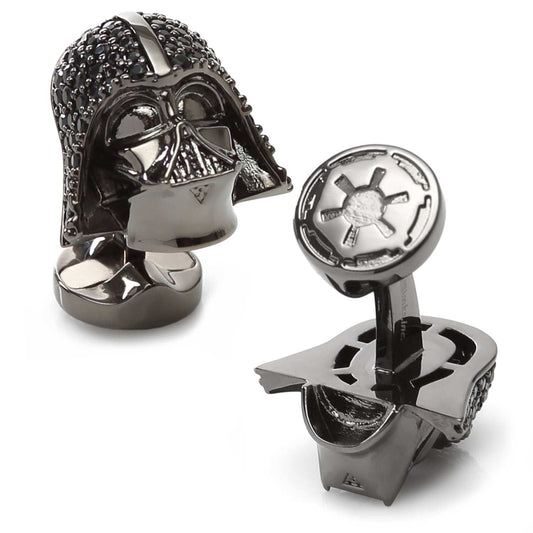 Star Wars Darth Vader Crystal 3D Cufflinks - Cufflinks.com - Flyclothing LLC
