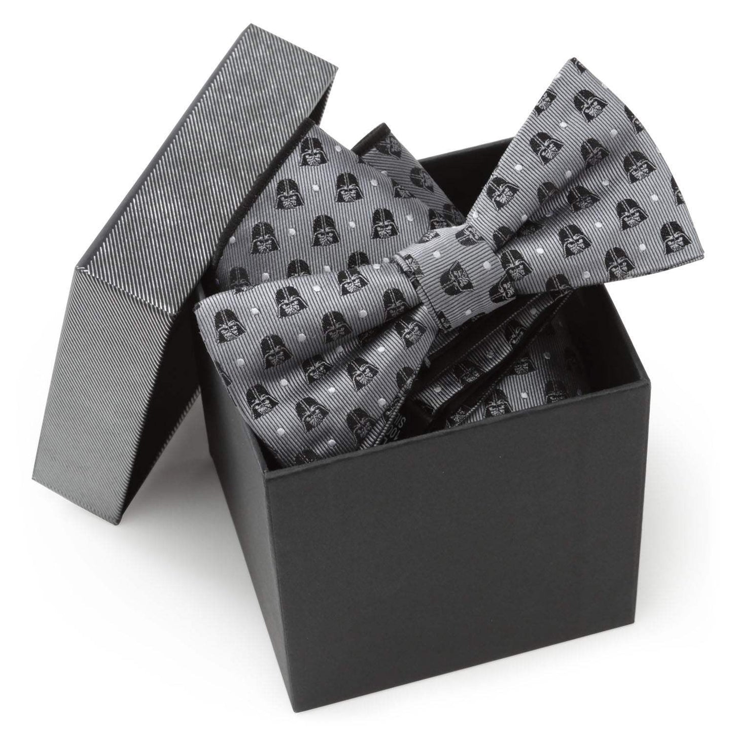 Star Wars Darth Vader Gray Polka Dot Bow Tie and Pocket Square Gift Set - Cufflinks.com - Flyclothing LLC