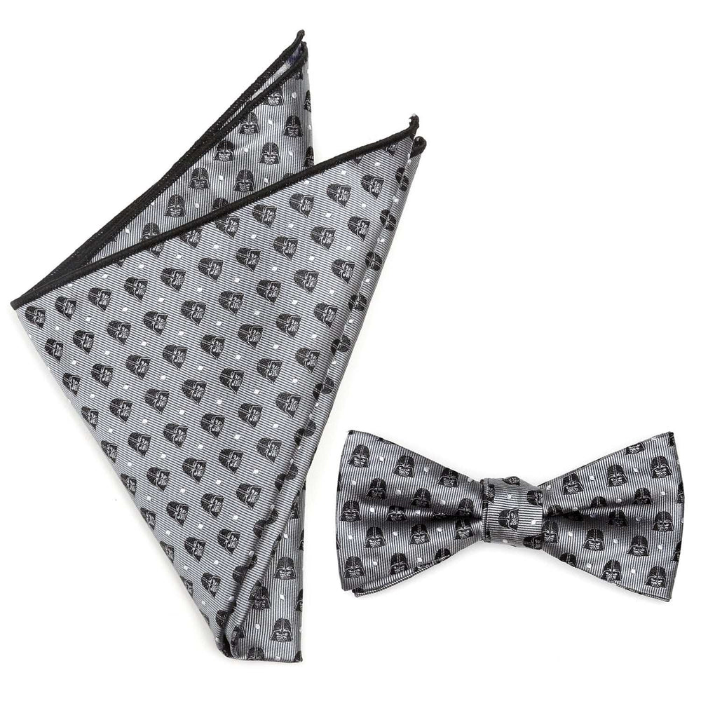 Star Wars Darth Vader Gray Polka Dot Bow Tie and Pocket Square Gift Set - Cufflinks.com - Flyclothing LLC