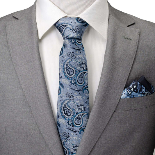 Star Wars Darth Vader Blue Tonal Paisley Tie - Cufflinks.com - Flyclothing LLC
