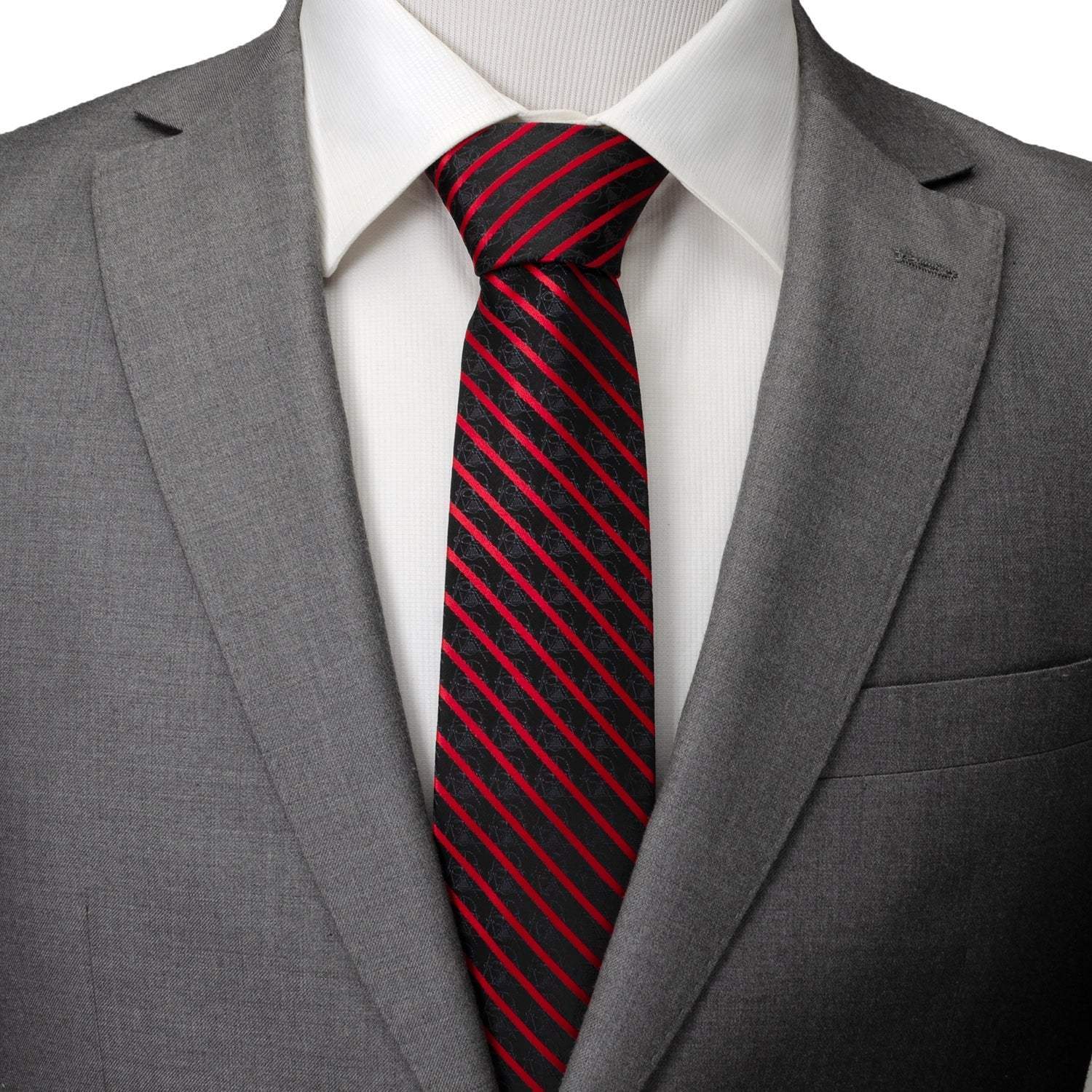 Star Wars Darth Vader Red and Black Striped Tie - Cufflinks.com - Flyclothing LLC