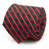 Star Wars Darth Vader Red and Black Striped Tie - Cufflinks.com - Flyclothing LLC