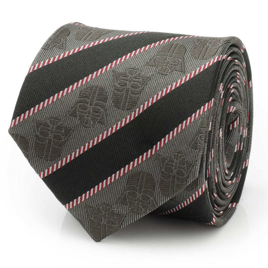 Star Wars Darth Vader Black and Gray Striped Tie - Cufflinks.com - Flyclothing LLC