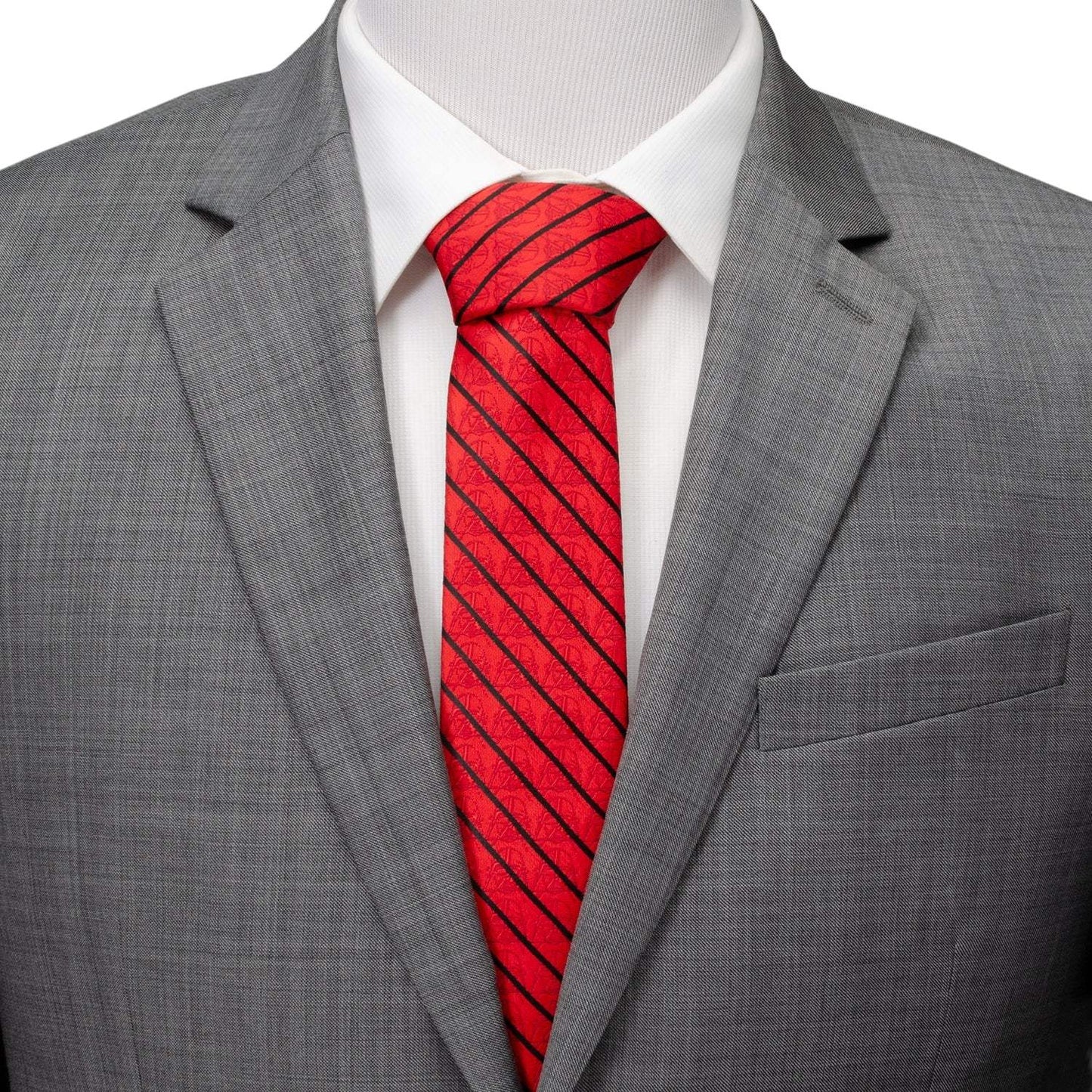 Star Wars Darth Vader Red and Black Striped Tie - Cufflinks.com - Flyclothing LLC