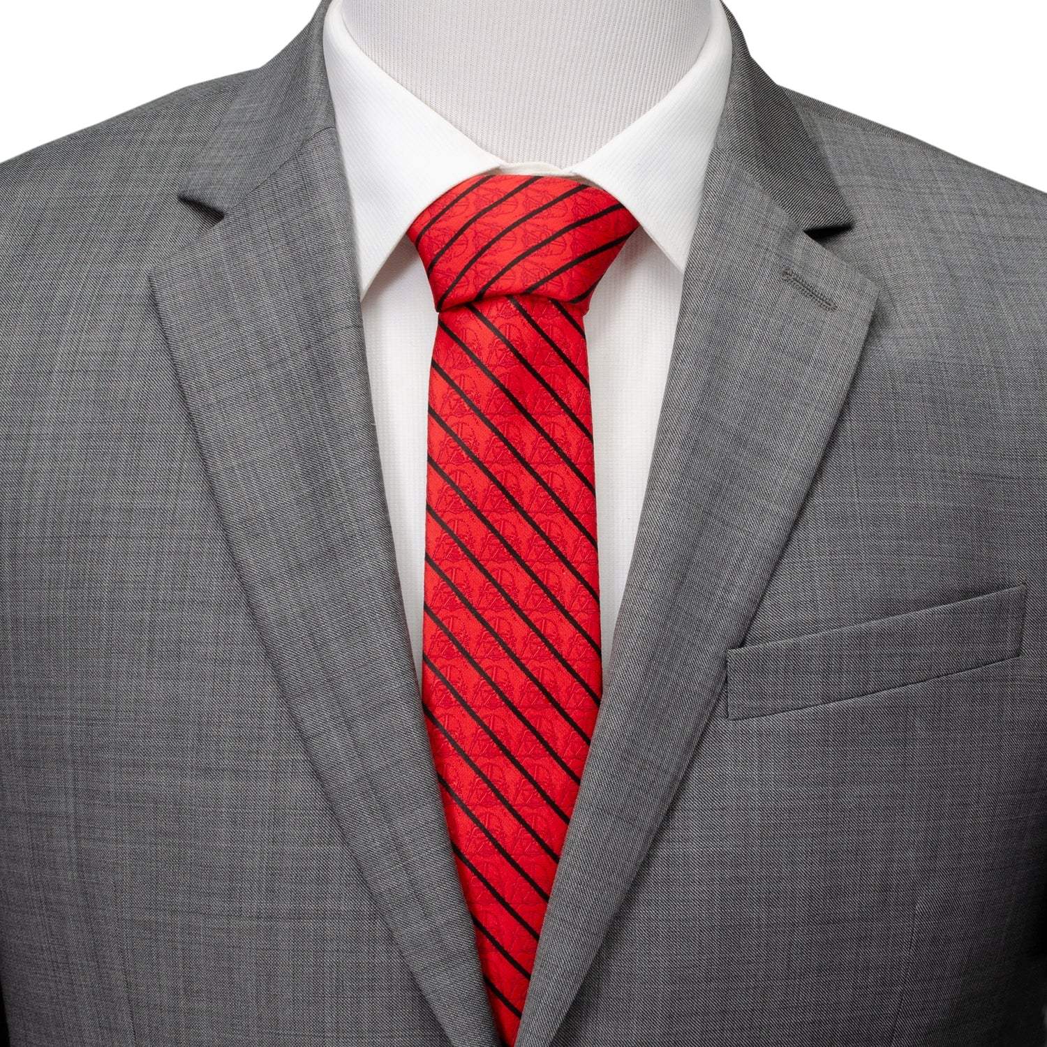 Star Wars Darth Vader Red and Black Striped Tie - Cufflinks.com - Flyclothing LLC