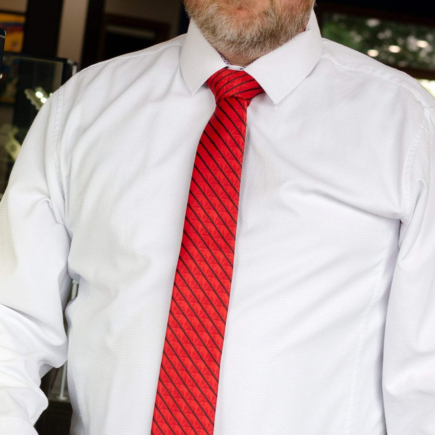 Star Wars Darth Vader Red and Black Striped Tie