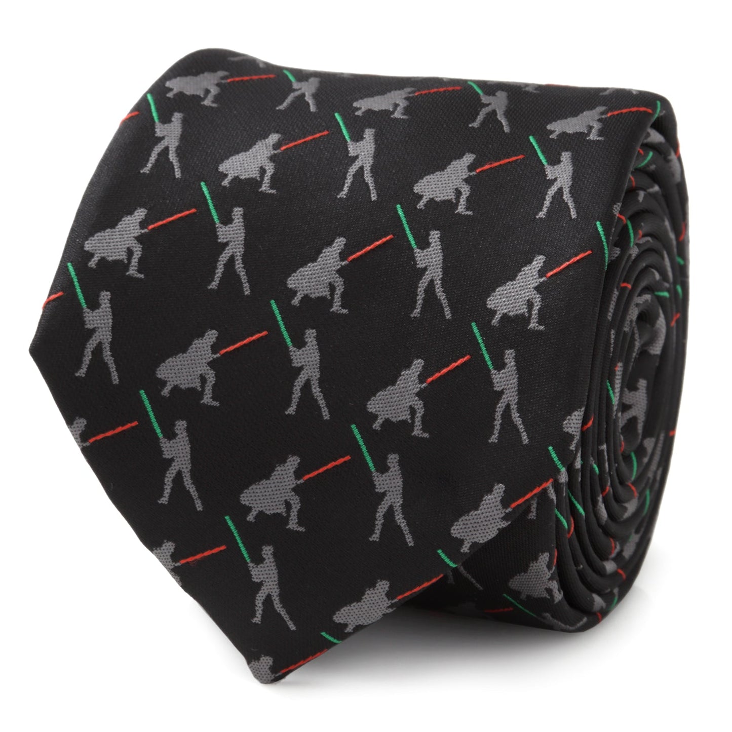Star Wars Darth Vader and Luke Skywalker LIGHTSABER Battle Black Tie