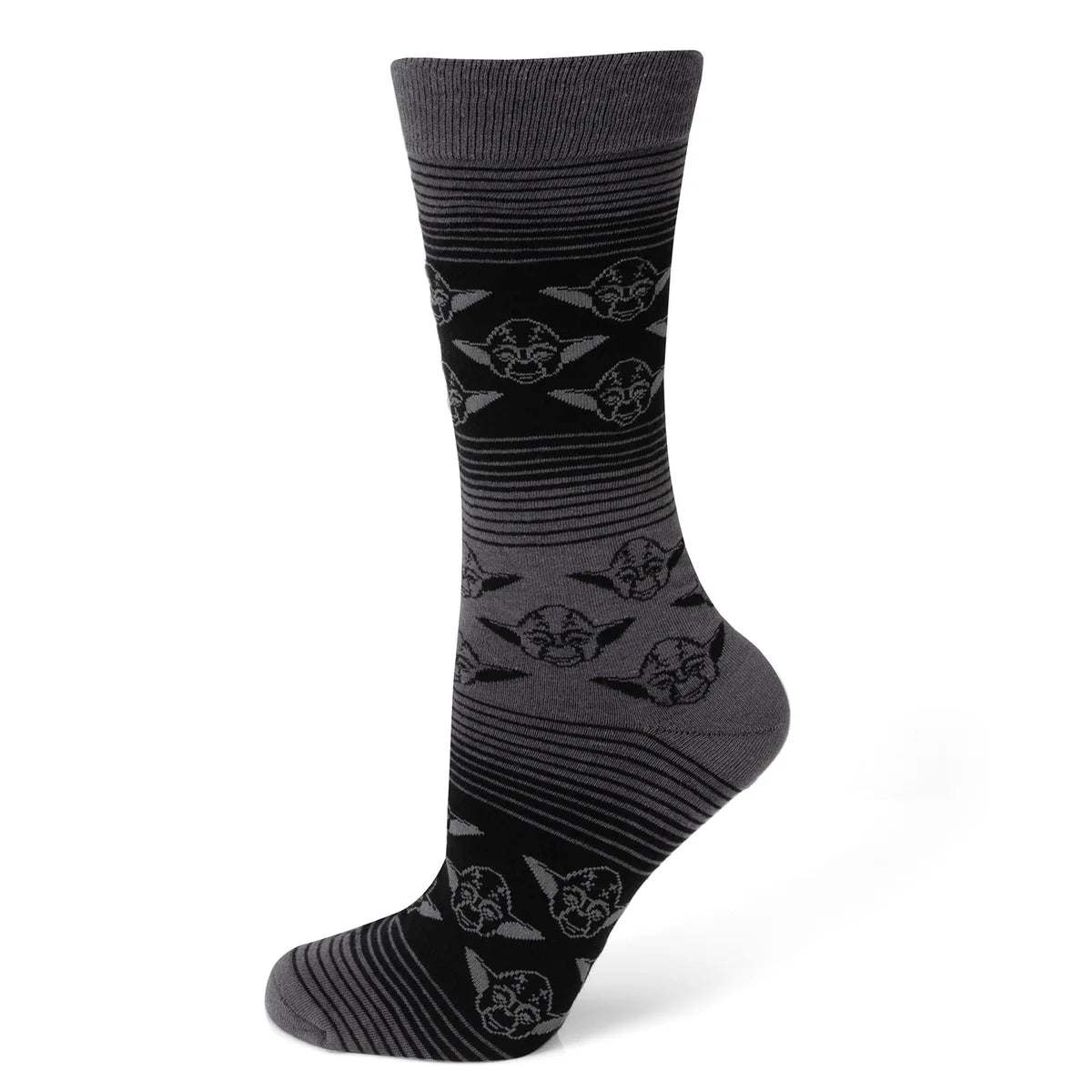Star Wars Yoda Black Charcoal Dress Socks and Jedi Crest Lapel Pin Gift Set - Cufflinks.com - Flyclothing LLC