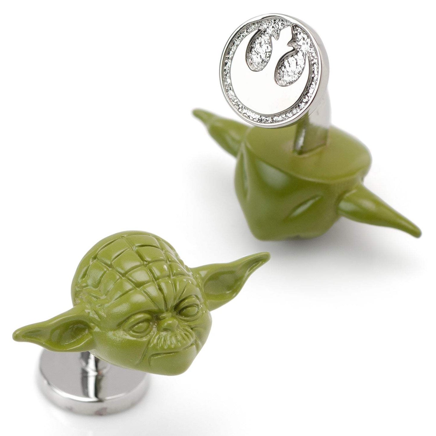 Star Wars Yoda 3D Cufflinks - Cufflinks.com - Flyclothing LLC