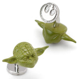 Star Wars Yoda 3D Cufflinks - Cufflinks.com - Flyclothing LLC