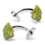Star Wars Yoda 3D Cufflinks - Cufflinks.com - Flyclothing LLC