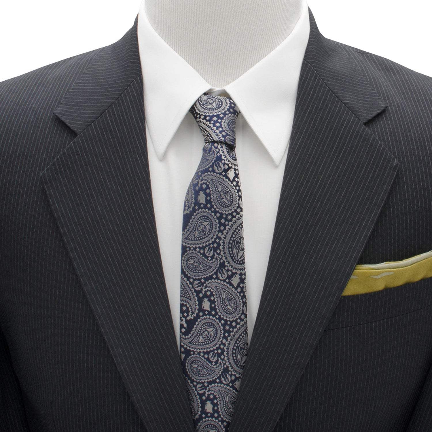 Star Wars Yoda Navy Paisley Tie - Cufflinks.com - Flyclothing LLC