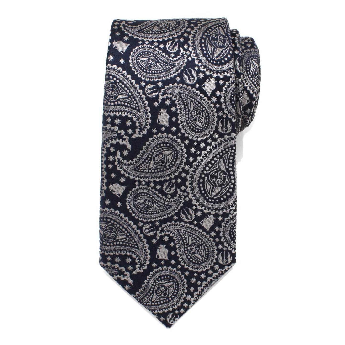 Star Wars Yoda Navy Paisley Tie - Cufflinks.com - Flyclothing LLC