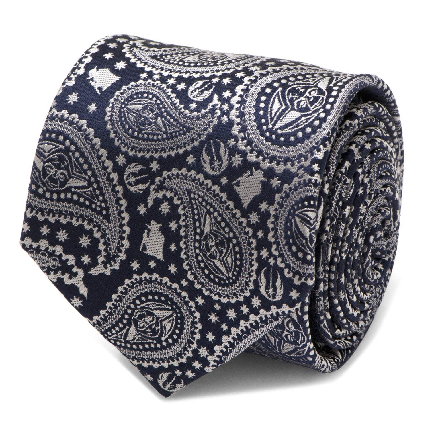 Star Wars Yoda Navy Paisley Tie - Cufflinks.com - Flyclothing LLC