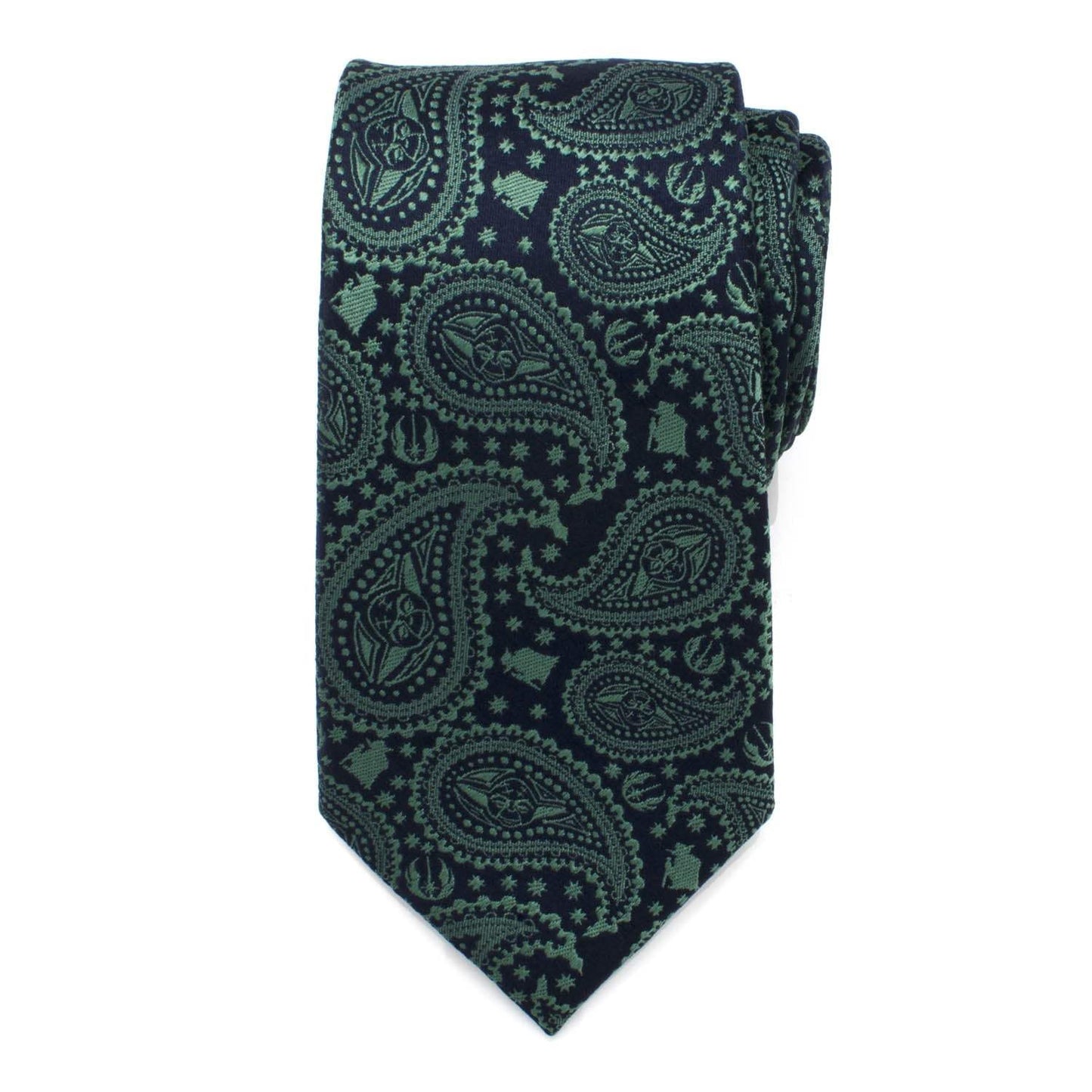 Star Wars Yoda Green and Blue Paisley Tie - Cufflinks.com - Flyclothing LLC