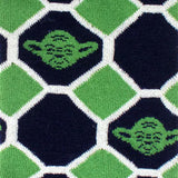Star Wars Yoda Green and Navy Checkered Dress Socks and Jedi Crest Lapel Pin Gift Set - Cufflinks.com - Flyclothing LLC