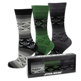 Star Wars Yoda Green, Gray, and Black Ombre Dress Socks and Jedi Crest Lapel Pin Gift Set - Cufflinks.com - Flyclothing LLC