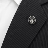 Star Wars Yoda Green, Gray, and Black Ombre Dress Socks and Jedi Crest Lapel Pin Gift Set