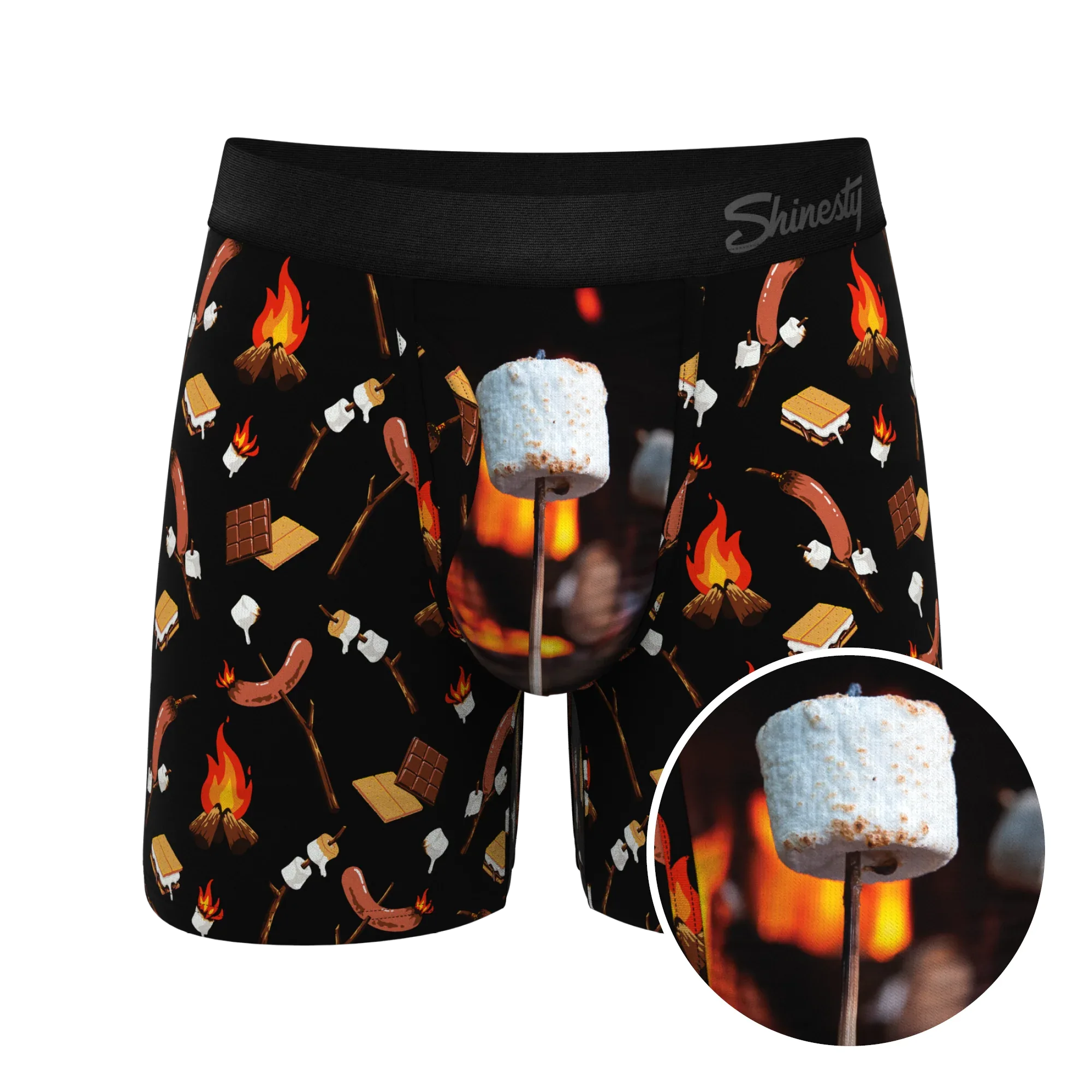 The S'more The Merrier | Campfire Ball Hammock® Pouch Underwear With Fly - Shinesty - Flyclothing LLC