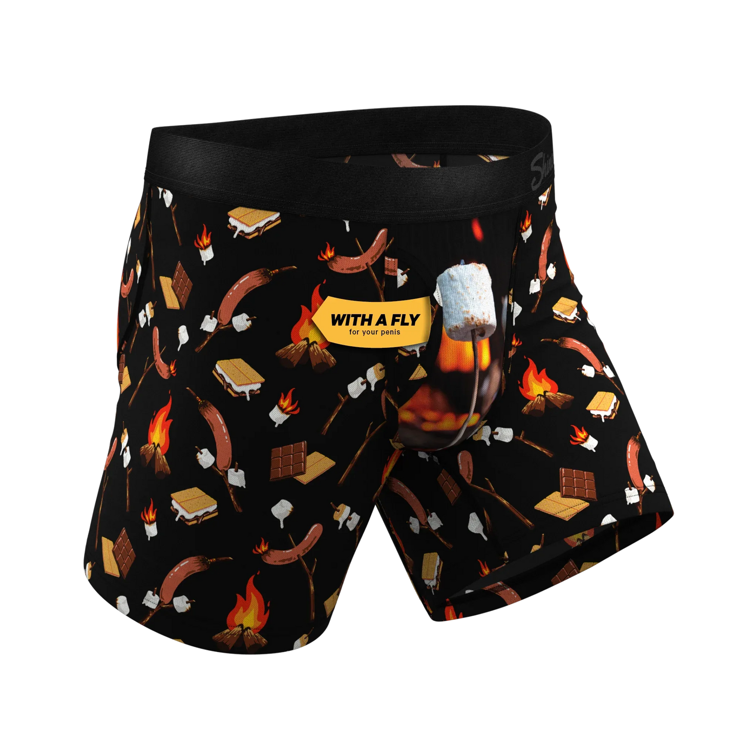 The S'more The Merrier | Campfire Ball Hammock® Pouch Underwear With Fly - Shinesty - Flyclothing LLC