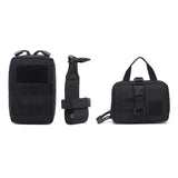 3Pcs Dog Tactical Bags Attaching on Harness Vest 2Pcs Pouch Molles and 1 Belt Bottle Holder Waist Military Training Carrier - ZeeBelle.com - Flyclothing LLC