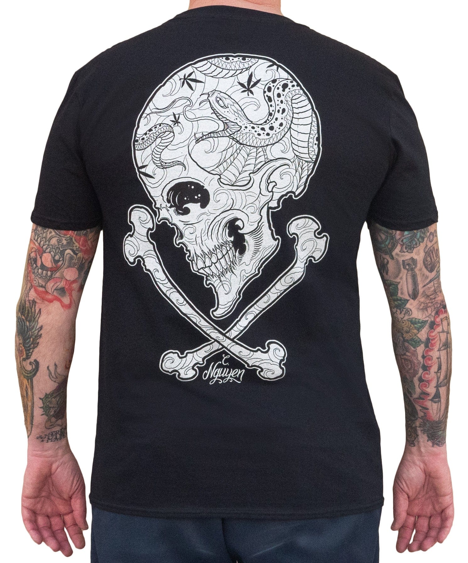 Christian Nguyen Sacred Skull Men's T-Shirt - Lowbrow Art Company