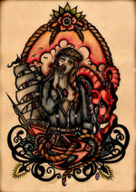 Black Market Art Company Sadie The Goat Print