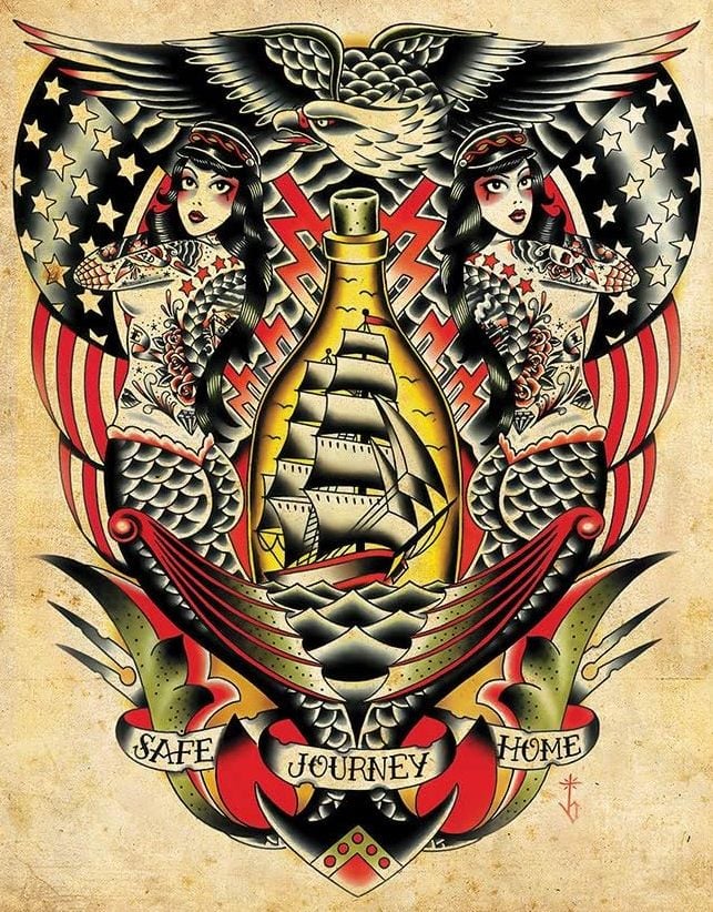 Black Market Art Company Safe Journey Print