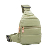 Solid Puffer Mini Sling Bag - Madeline Love - Flyclothing LLC