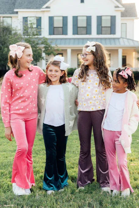 Sage/Coconut Star Cozy Cardigan - Mila & Rose ® - Flyclothing LLC