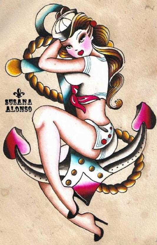 Black Market Art Company Sailorette Print - Black Market Art Company - Flyclothing LLC