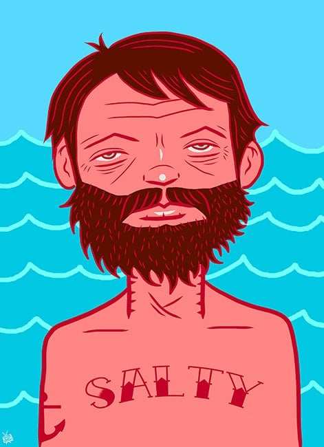 Black Market Art Company Salty Dog Print - Black Market Art Company - Flyclothing LLC