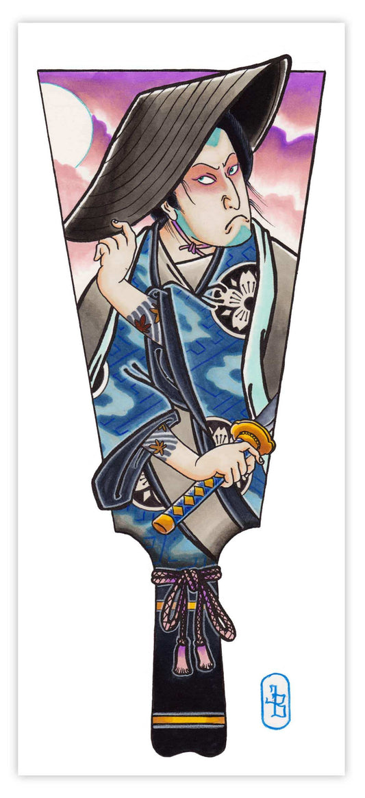 Black Market Art Company Samurai Hagoita Print - Black Market Art Company - Flyclothing LLC