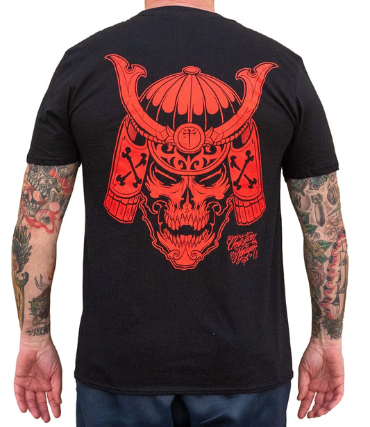 Christian Nguyen Samurai Skull Men's T-Shirt - Lowbrow Art Company