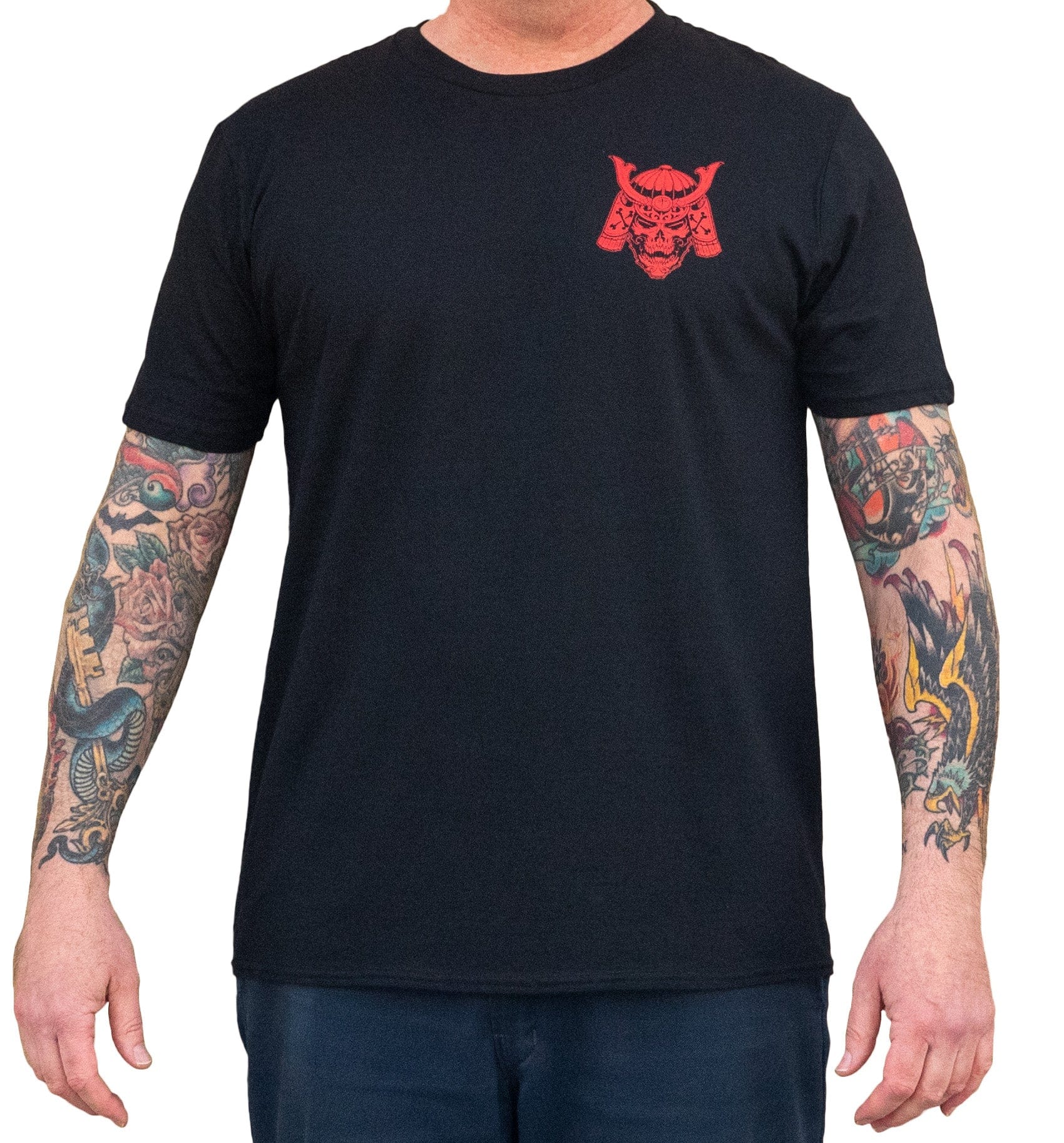 Christian Nguyen Samurai Skull Men's T-Shirt - Lowbrow Art Company