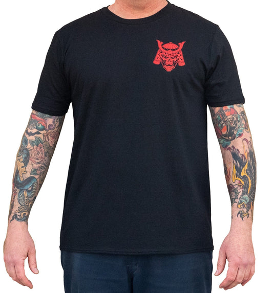 Christian Nguyen Samurai Skull Men's T-Shirt - Lowbrow Art Company