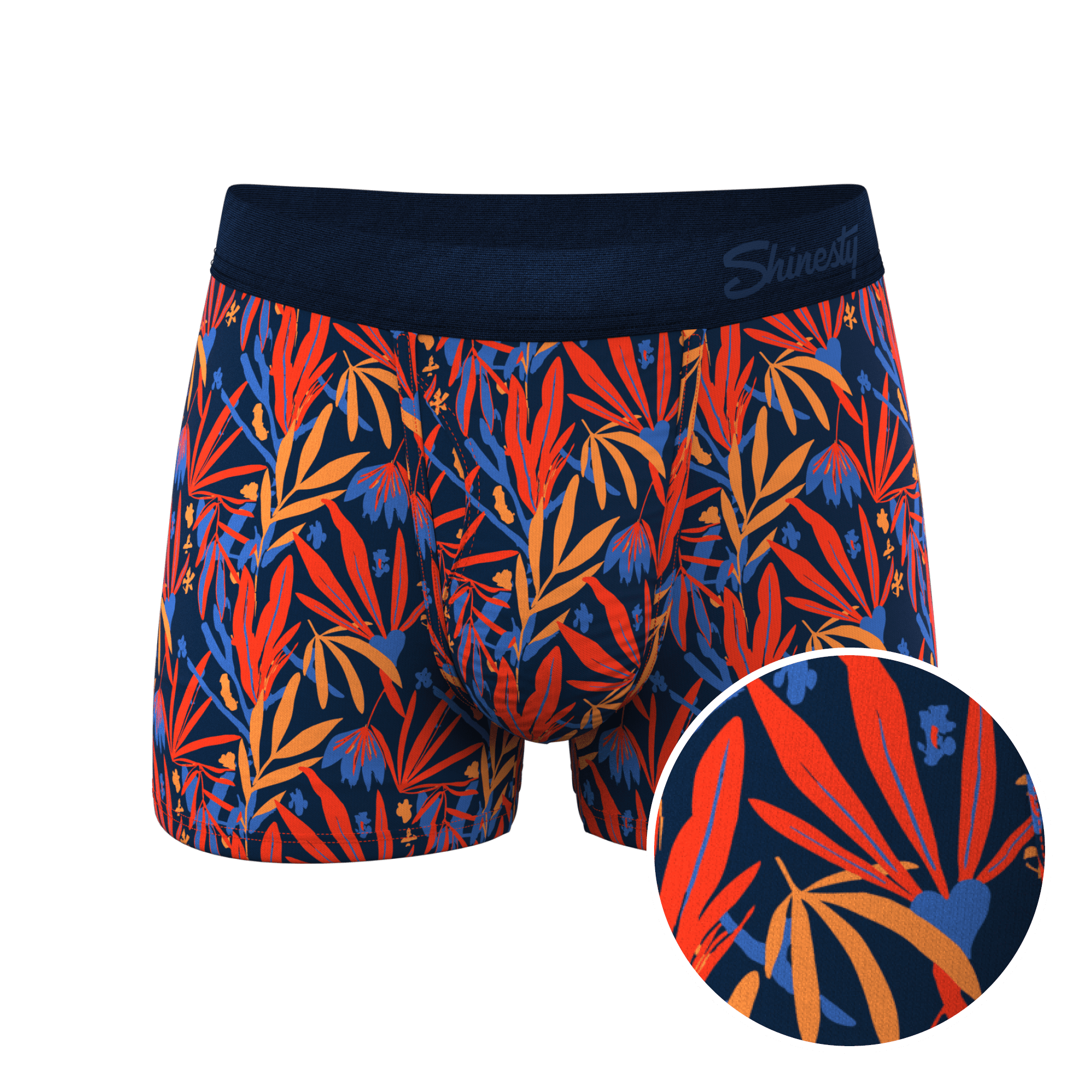 The San Diego Sunrise | Tropical Foliage Ball Hammock® Pouch Trunks Underwear - Shinesty