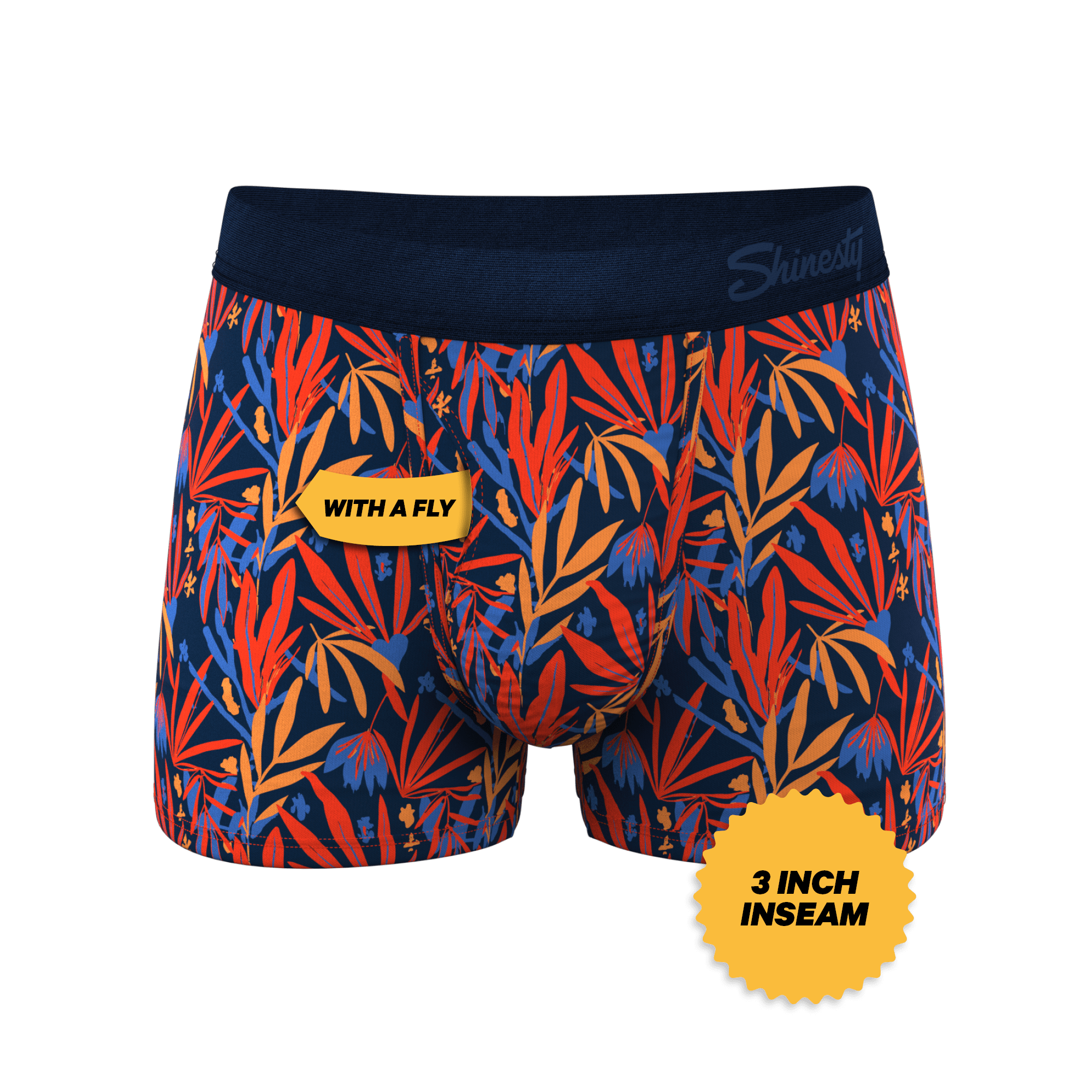The San Diego Sunrise | Tropical Foliage Ball Hammock® Pouch Trunks Underwear - Shinesty