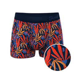 The San Diego Sunrise | Tropical Foliage Ball Hammock® Pouch Trunks Underwear - Shinesty