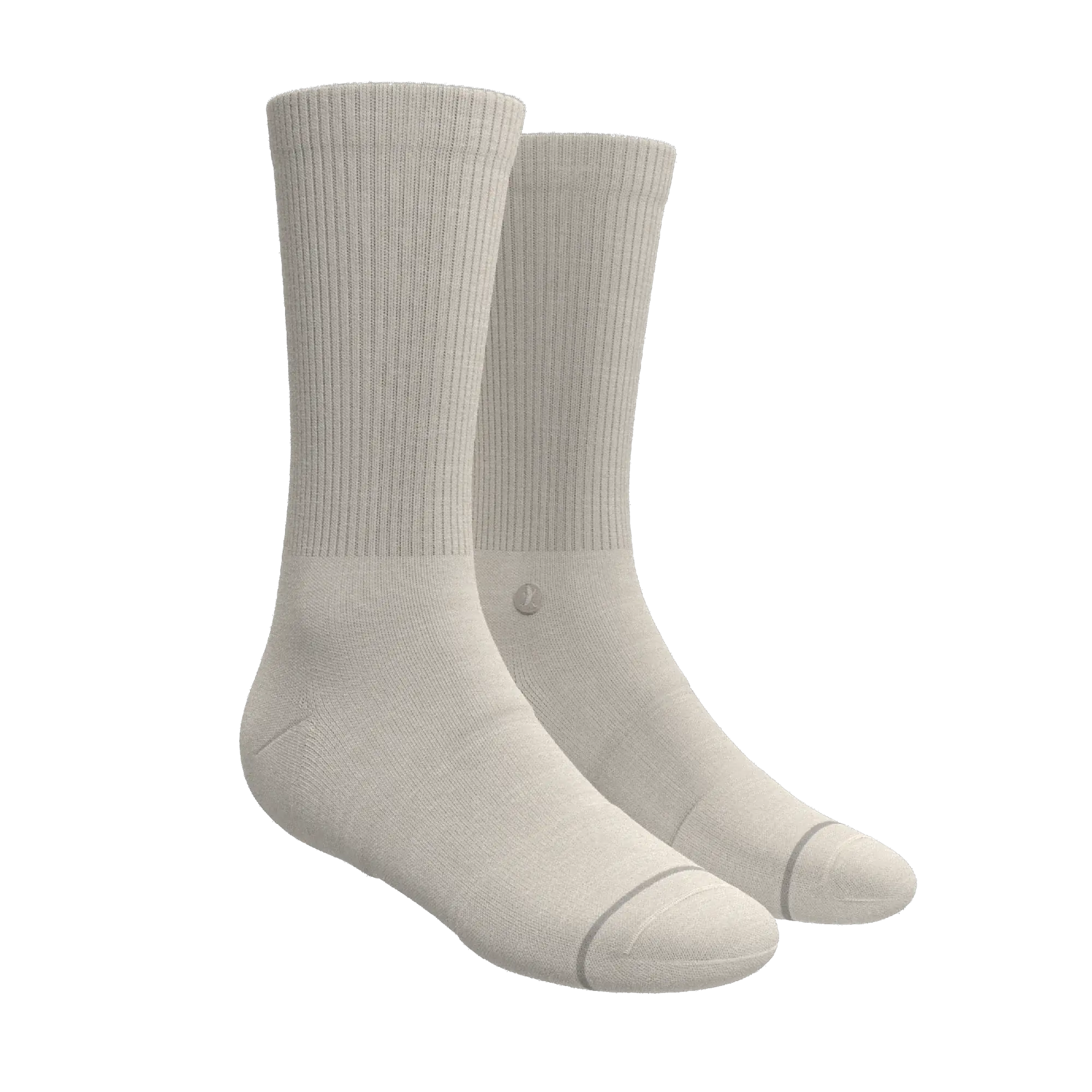 The Sandstorm | Plain Tan Heel Hammock™ Crew Socks - Shinesty - Flyclothing LLC