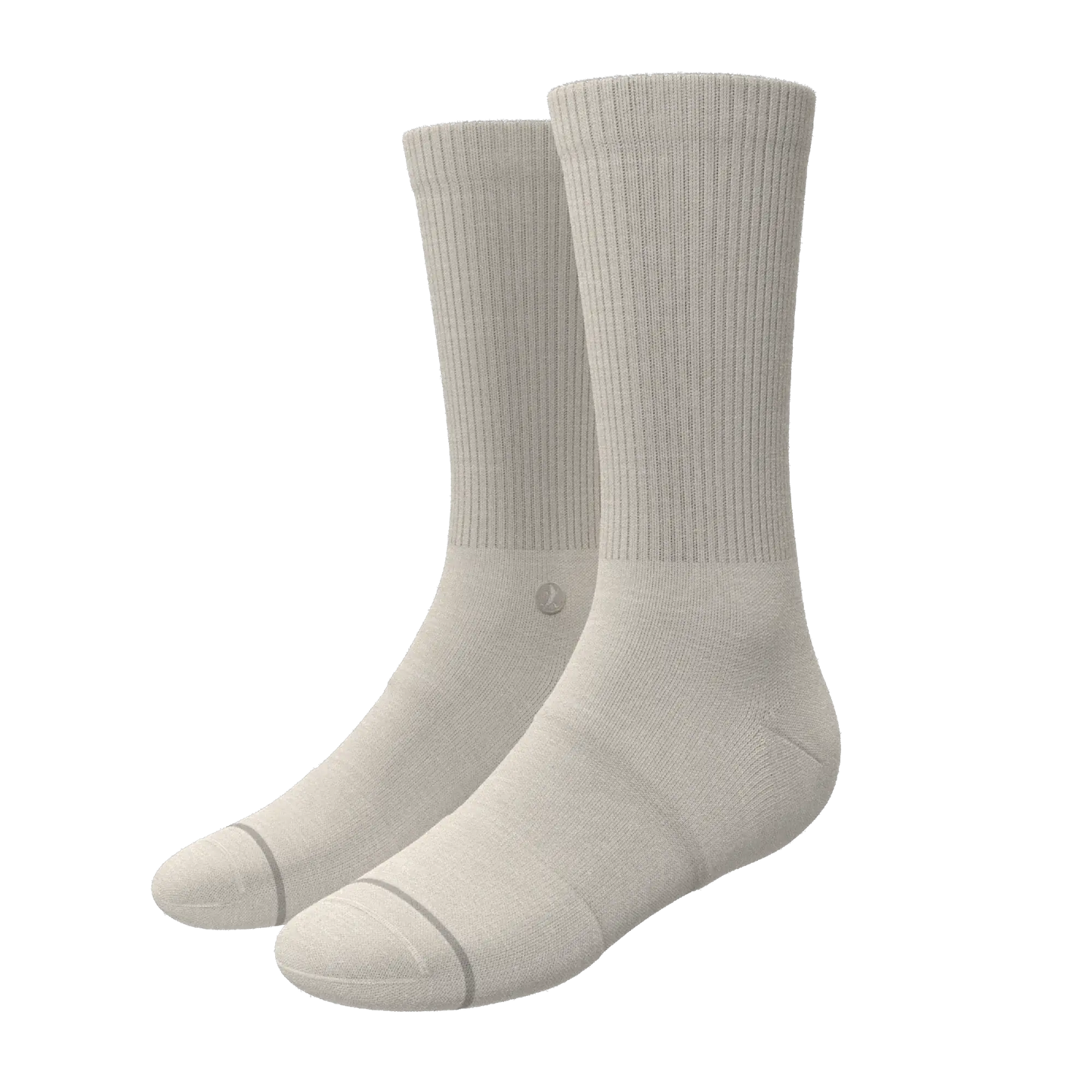 The Sandstorm | Plain Tan Heel Hammock™ Crew Socks - Shinesty - Flyclothing LLC